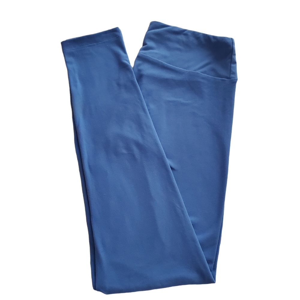 LuLaRoe O S blue high waist leggings